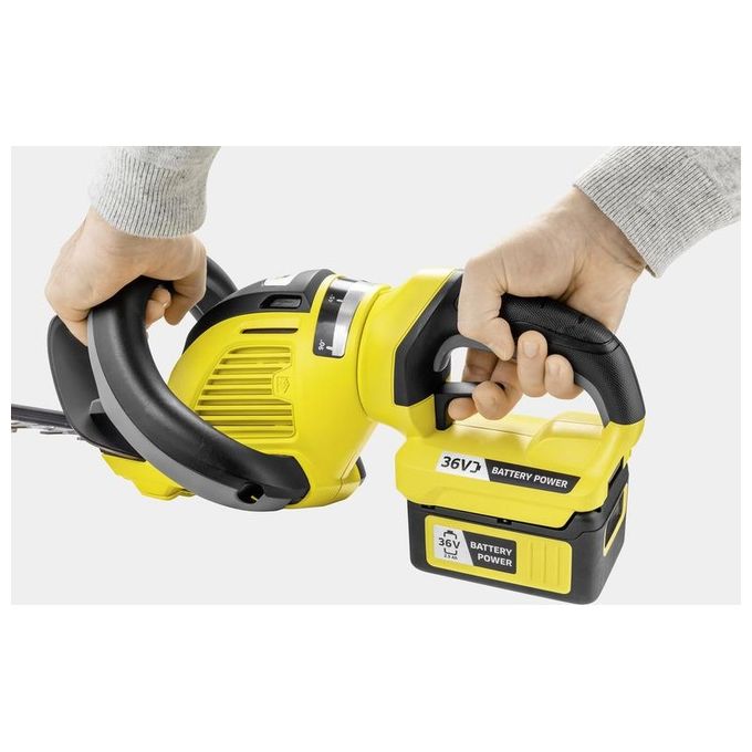Kärcher 1.444-250.0 Tagliasiepi a Batteria 36 V Doppia Lama 60 cm 3.3 Kg colore Nero