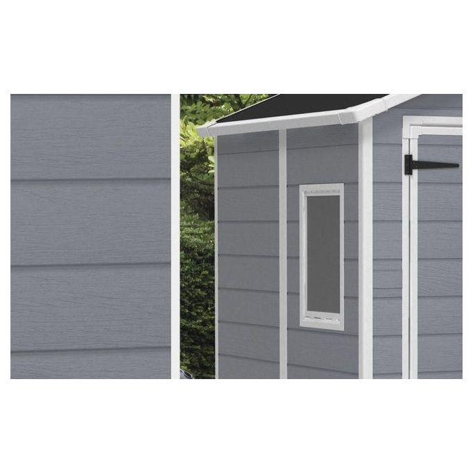 Keter Casetta da Giardino Manor 6X5 in Resina 185x152x226h Grigio