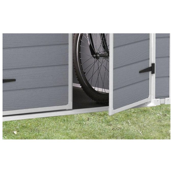 Keter Casetta da Giardino Manor 6X5 in Resina 185x152x226h Grigio