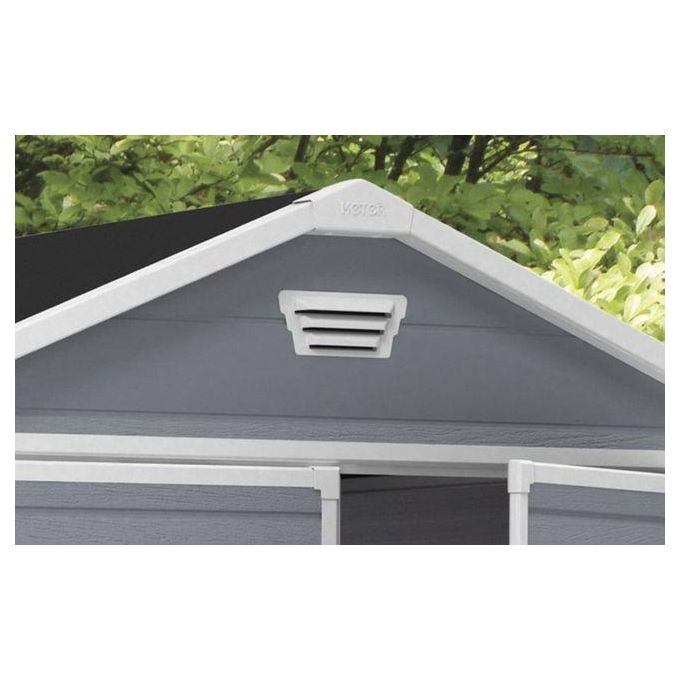 Keter Casetta da Giardino Manor 6X5 in Resina 185x152x226h Grigio