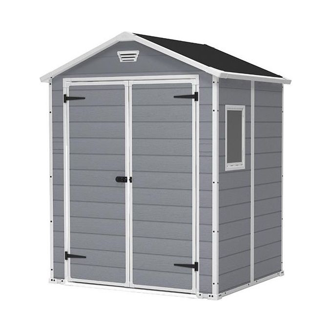 Keter Casetta da Giardino Manor 6X5 in Resina 185x152x226h Grigio