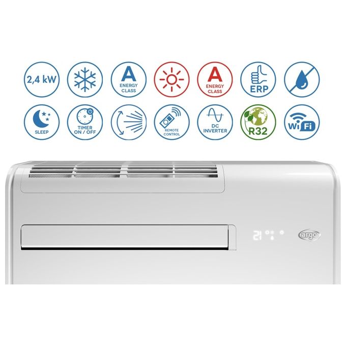 Argo Apollo 12 HP Condizionatore Senza Unita' Esterna 12000 Btu Pompa di Calore R32