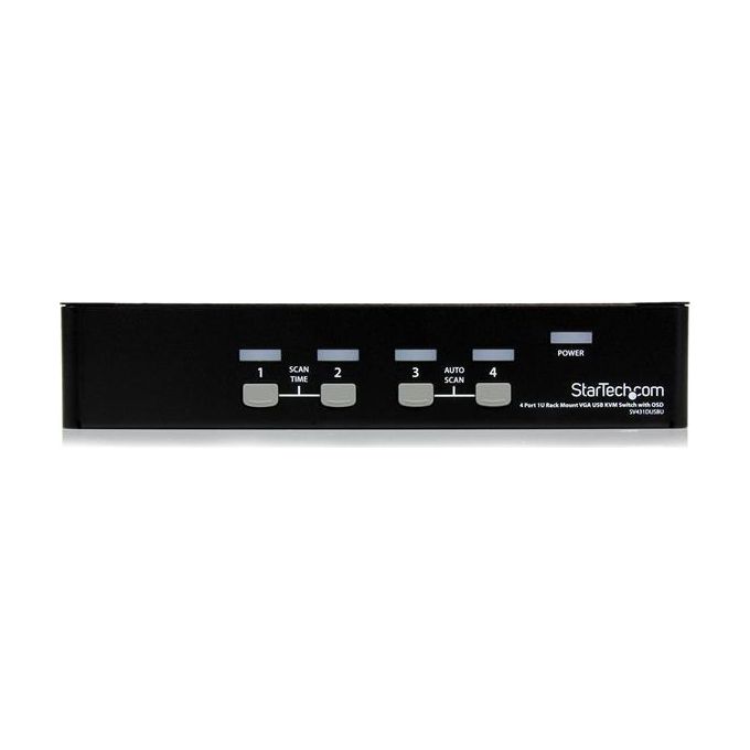 StarTech.com Switch Kvm Usb 4 Porte Montabile A Rack 1uCon Osd