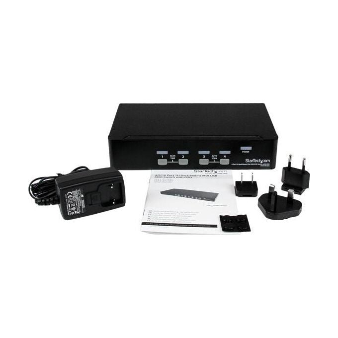 StarTech.com Switch Kvm Usb 4 Porte Montabile A Rack 1uCon Osd