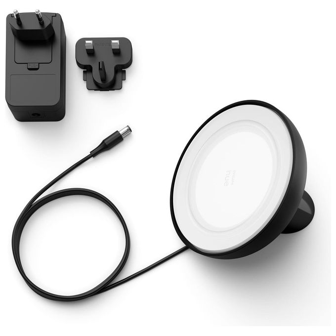 Philips Lampada Hue Bloom Led 7.1W Nero, 16 Milioni di Colori, Ambiance Bianco e Colore, 2000-6500 K Decorativa