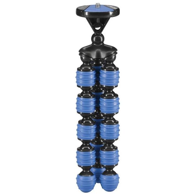 Cullmann Alpha 350 Mobile Flessibile Mini Treppiede con Supporto per Smartphone Blu