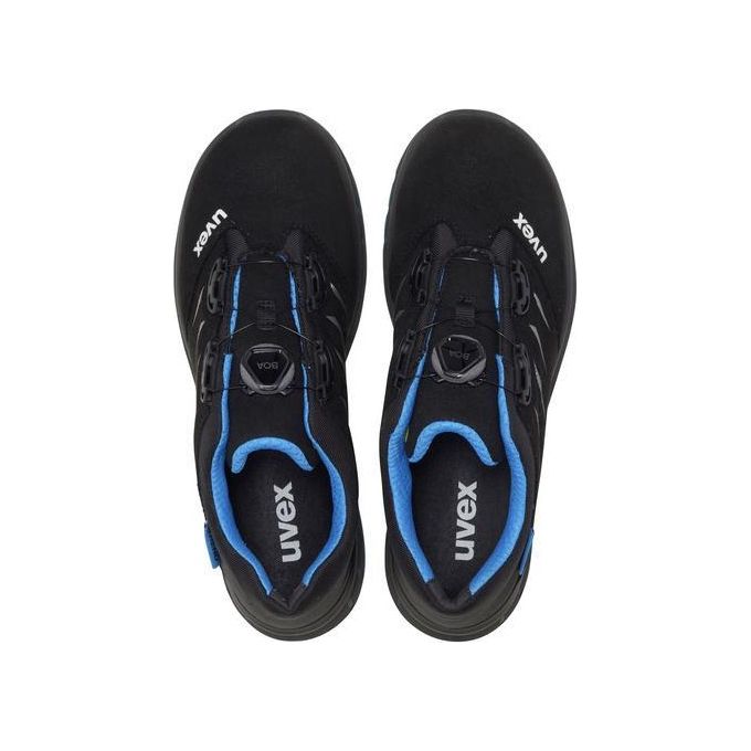 Uvex 6938244 2 Trend Scarpa di Sicurezza Bassa S1P ESD BOA Fit System SRC Taglia 44 colore Nero Blu