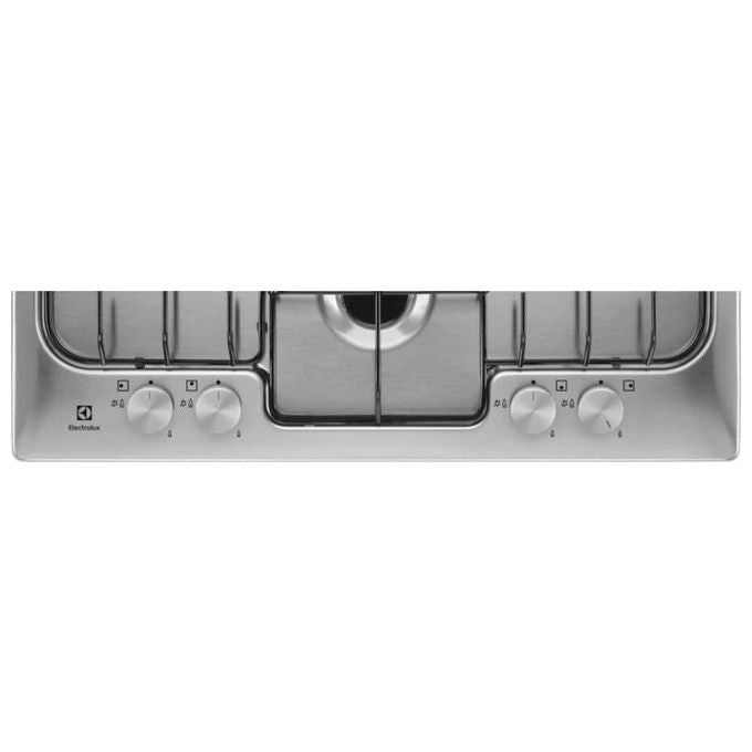 Electrolux piano cottura gas 4 fuochi crosscook 60 cm acciaio inox rgg6242lox