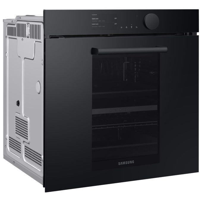 Samsung NV75T9579CD Infinite Line Forno Elettrico Multifunzione Dual Cook da Incasso Pirolitico Capacita' 75 Litri Classe Energetica A+ 50 Funzioni Wi-Fi Display Touch 60 cm Graphite Grey