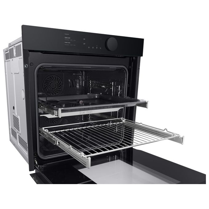 Samsung NV75T9579CD Infinite Line Forno Elettrico Multifunzione Dual Cook da Incasso Pirolitico Capacita' 75 Litri Classe Energetica A+ 50 Funzioni Wi-Fi Display Touch 60 cm Graphite Grey