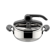 Lagostina 010033010522 Mia Pentola a Pressione Acciaio Inox 18-10 3.5 L 22 cm 6 Sistemi di Sicurezza Induzione Lavastoviglie