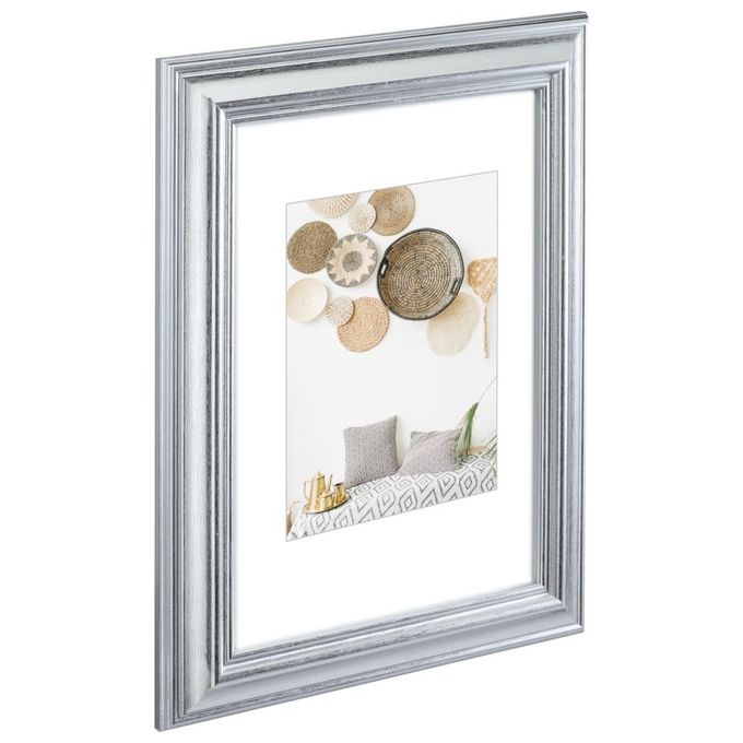 Hama Lobby Cornice Portafoto 30x40cm in Plastica Argento