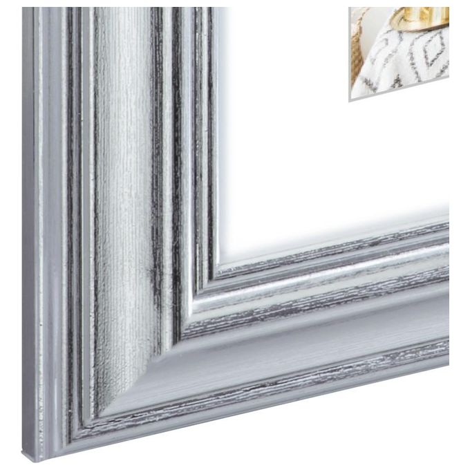 Hama Lobby Cornice Portafoto 30x40cm in Plastica Argento