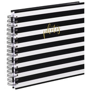 Hama Album Fotografico Blocks Spirale Nero-Bianco 28x24cm 50 Pagine Bianche