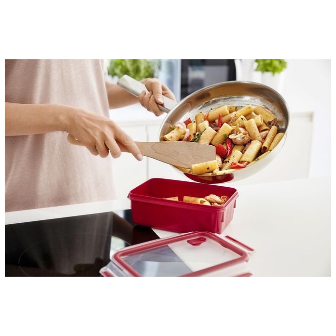 Emsa Clip e Micro Contenitore Microonde Rosso 0.55 Litri