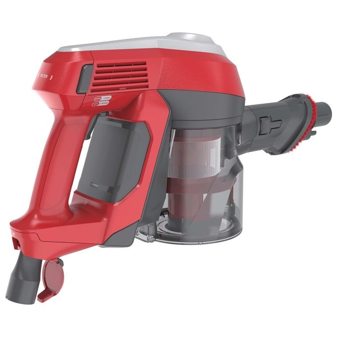 Hoover HF122RH 011 H-Free 100 Aspirapolvere Scopa Senza Filo Ciclonica Senza Sacchetto 0.9 L 170 W autonomia 40 min colore Argento Rosso