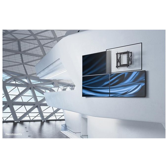 Neomounts WL95-800BL1 Supporto Videowall da Parete Pop-out per Schermi 42''-70'' VESA 200x200-600x400 mm Max 35 Kg colore Nero