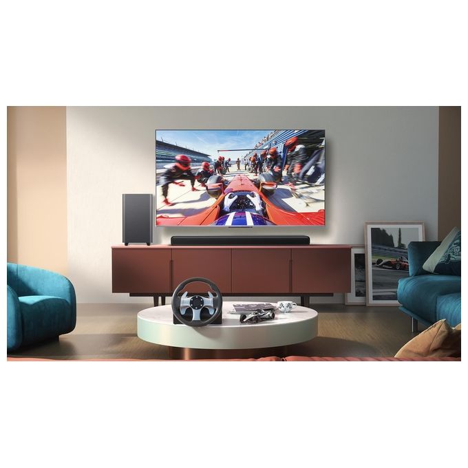 TCL S55HE S Series Soundbar 2.1 220W Dolby Atmos DTS Virtual:X Subwoofer Wireless HDMI eARC Bluetooth 5.3 colore Titanio