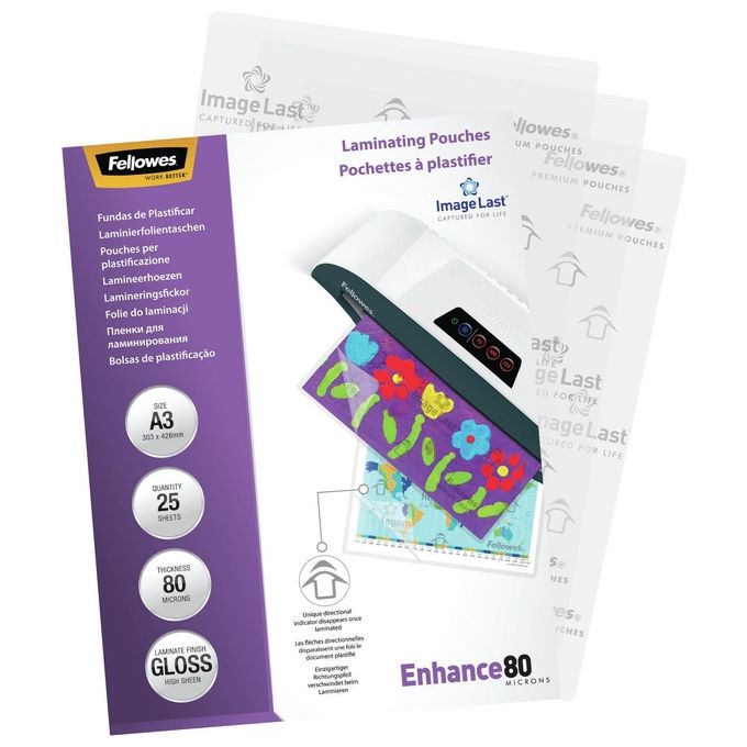 Fellowes Cf25enhance80 Pouches Lucide A3