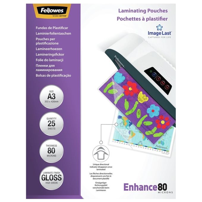 Fellowes Cf25enhance80 Pouches Lucide A3