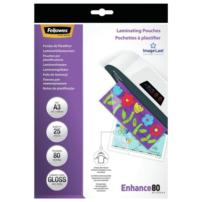 Fellowes Cf25enhance80 Pouches Lucide A3