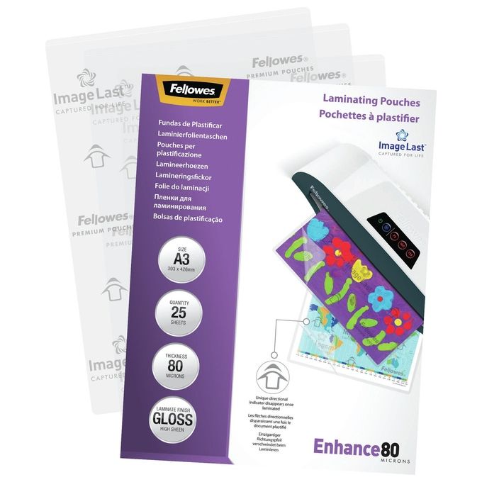 Fellowes Cf25enhance80 Pouches Lucide A3