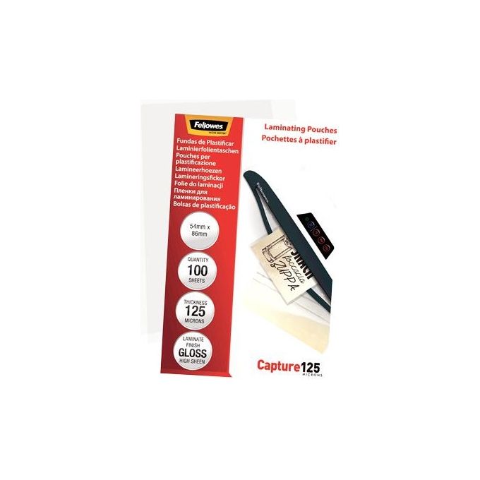 Fellowes Cf100pouch 54x86 125micron