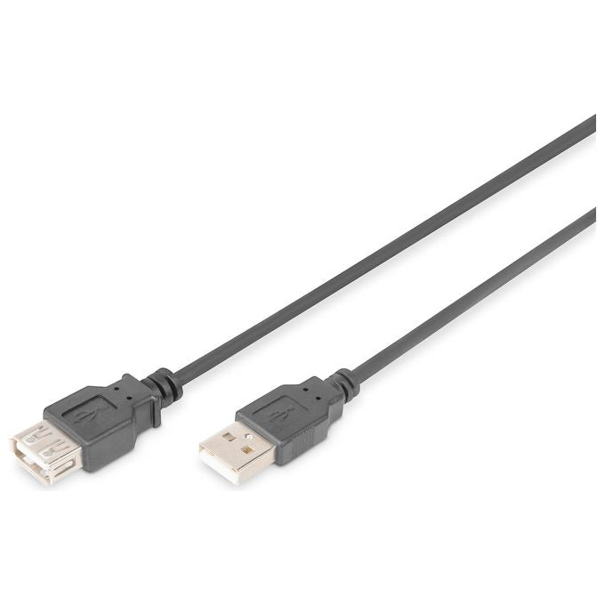 Assmann AK-300202-018-S Cavo Usb 1,8mt 2.0 Usb A Nero