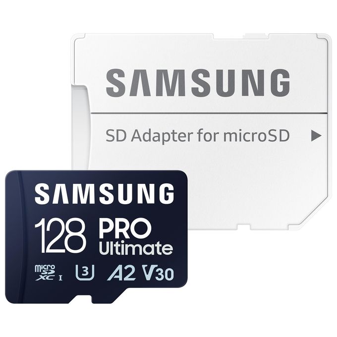 Samsung MB-MY128SA PRO Ultimate Scheda microSDXC 128GB UHS-I U3 V30 A2 200MB-s colore Blu