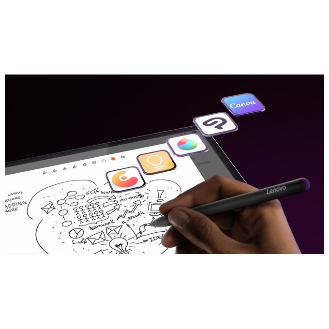 Lenovo ZAEG0015IT Yoga Tab Plus Tablet Android 12.7'' 3K Snapdragon 8 Gen 3 16 GB RAM 256 GB Wi-Fi 7 Android 14 Tastiera e Pennino inclusi colore Tidal Teal