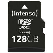 Intenso 3413491 Scheda di Memoria MicroSDXC 128 GB Classe 10 UHS-I con Adattatore SD Velocita' Lettura 40 MB-s Scrittura 10 MB-s colore Nero