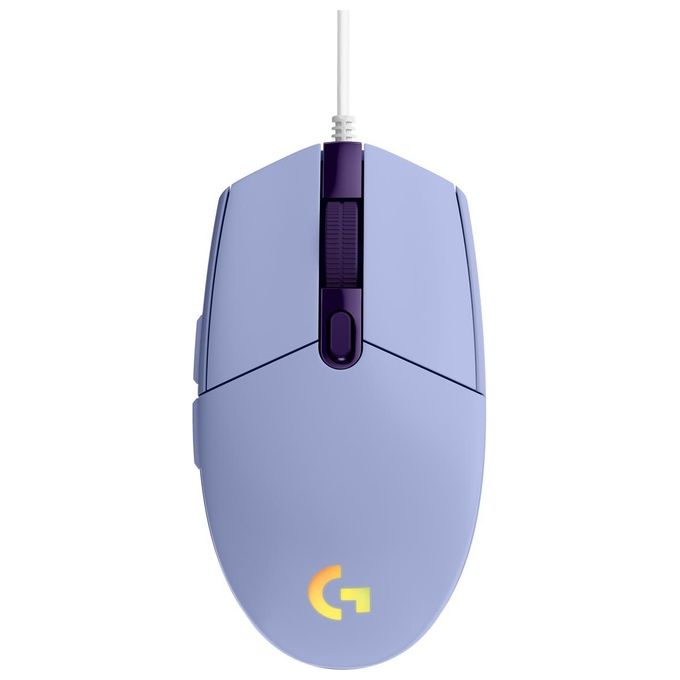 Logitech G 910-005853 G203 Mouse Gaming 8000 DPI Illuminazione RGB 6 Pulsanti Programmabili colore Lilla