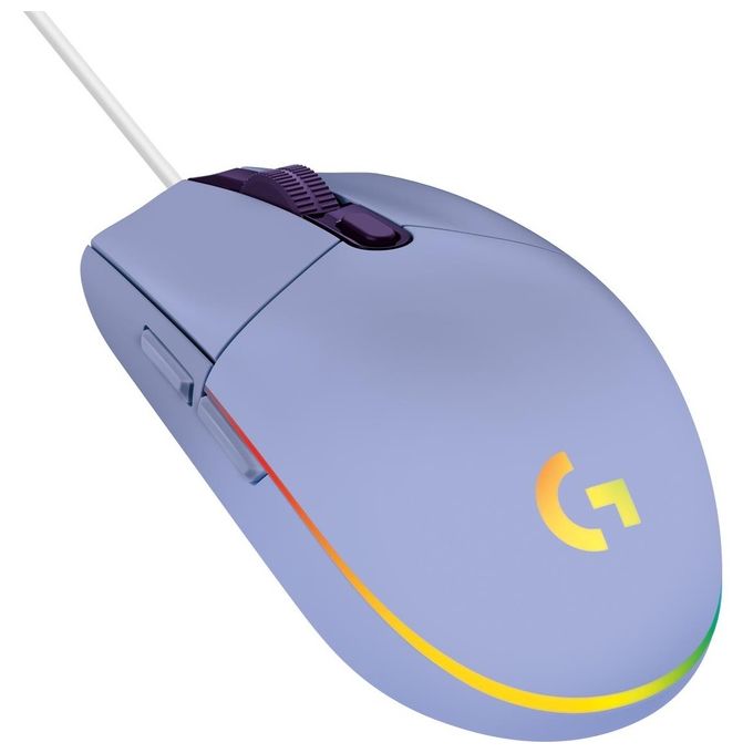 Logitech G 910-005853 G203 Mouse Gaming 8000 DPI Illuminazione RGB 6 Pulsanti Programmabili colore Lilla