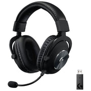 Logitech G Cuffie da gioco wireless PRO X LIGHTSPEED, Blue VO! CE Mic Filter Tech, driver PRO-G da 50 mm, cuffie DTS: suono surround X 2.0, memory foam, durata della batteria di oltre 20 ore - nero