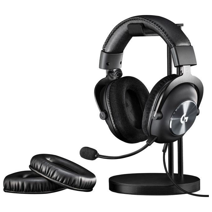 Logitech G Cuffie da gioco wireless PRO X LIGHTSPEED, Blue VO! CE Mic Filter Tech, driver PRO-G da 50 mm, cuffie DTS: suono surround X 2.0, memory foam, durata della batteria di oltre 20 ore - nero