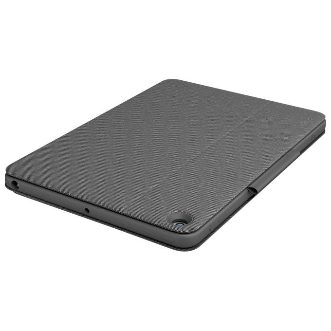 Logitech 920-009626 Combo Touch Custodia con Tastiera Retroilluminata Trackpad Smart Connector per iPad 7a 8a 9a gen Layout QWERTY Italiano colore Grafite