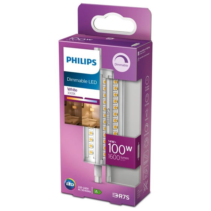 Philips Linear Faretto Led 100W R7S 118mm Bianco