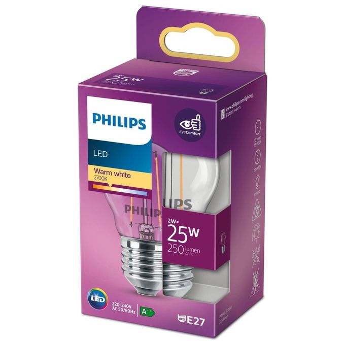 Philips Sfera Lampadina Led 25W e27 Luce Bianco Caldo
