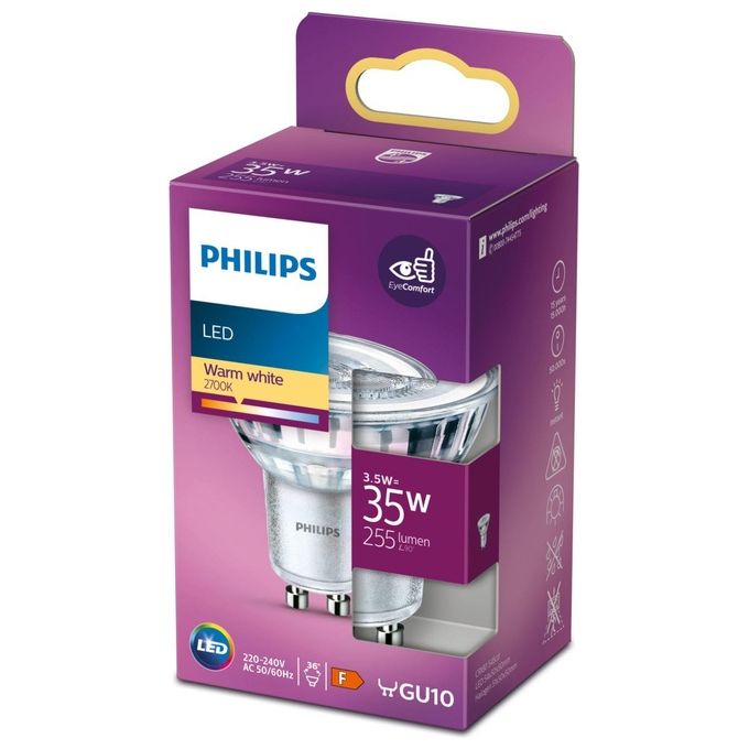 Philips Faretto Led 35W Gu10 Luce Bianco Caldo