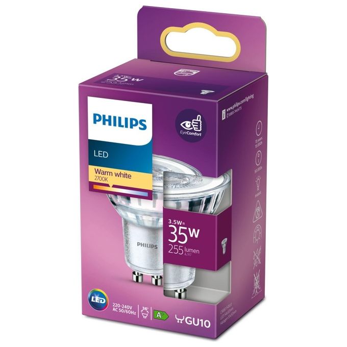 Philips Faretto Led 35W Gu10 Luce Bianco Caldo