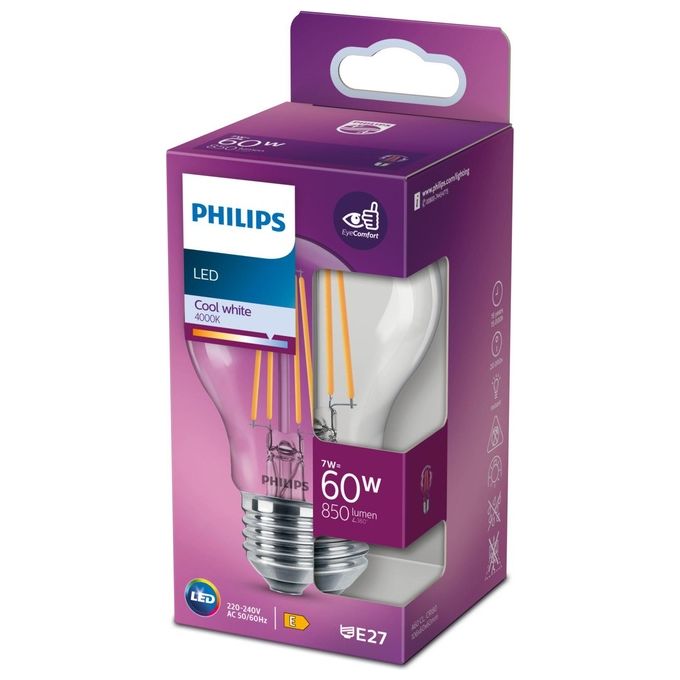 Philips Lampadina Led a Goccia E27 60W