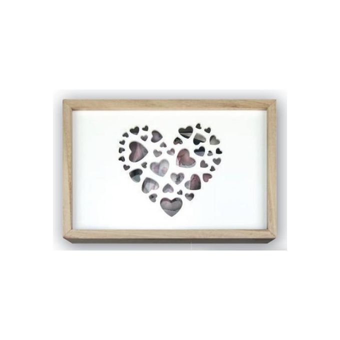 ZEP Scatola Love Box Usb 15x20cm in Legno per Foto e Stick