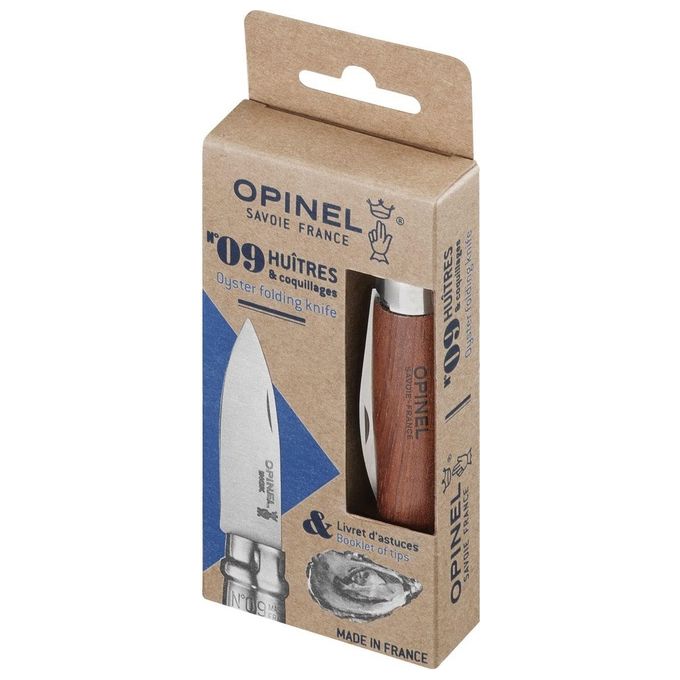 Opinel Coltello per Ostriche No. 09 a Serramanico con Manico in Legno