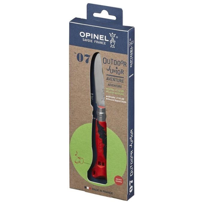Opinel Outdoor Junior No. 07 Coltellino con Fischietto Arancione