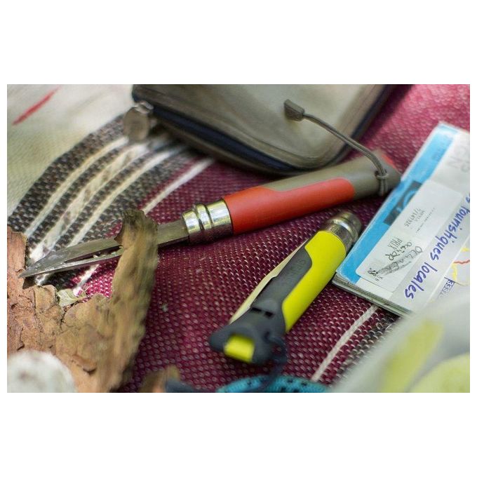 Opinel Coltello Virobloc Inox N. 8 Outdoor Rosso