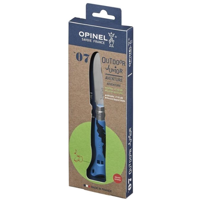 Opinel Outdoor Junior No. 07 Coltellino con Fischietto Rosso