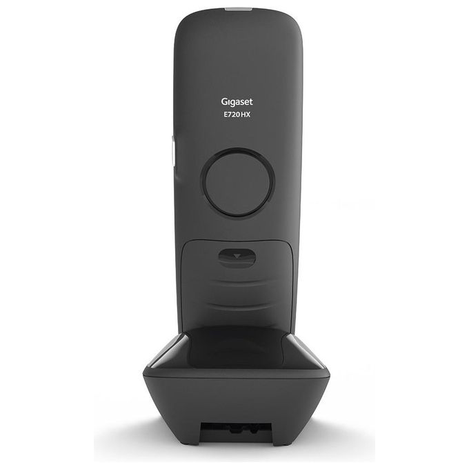Gigaset E720HX Cordless Aggiuntivo DECT GAP Senior Display 2.2'' Bluetooth Vivavoce Rubrica 200 Voci SMS SOS colore Nero