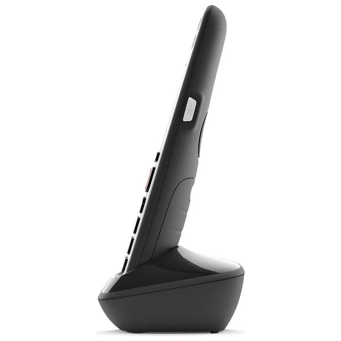 Gigaset E720HX Cordless Aggiuntivo DECT GAP Senior Display 2.2'' Bluetooth Vivavoce Rubrica 200 Voci SMS SOS colore Nero
