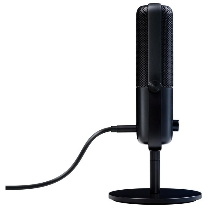 Elgato 10MAB9901 Wave:3 Microfono USB da Tavolo 24 bit 96 kHz Capsula Cardioide Clipguard Software Wave Link incluso colore Nero