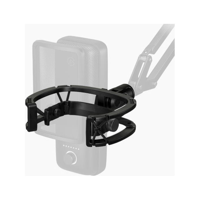 Elgato 10MAE9901 Wave Shock Mount Supporto Antiurto per Microfono Acciaio Gomma Isolamento Vibrazioni colore Nero